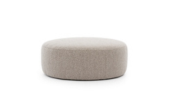 Beige rund puff ARES