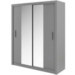 Garderobeskap med skyvedører grå Idea ID-03